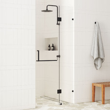Black Prime Glass Shower Screen with Square Handle