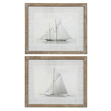 Crew Framed Printed Wall Art Diptych