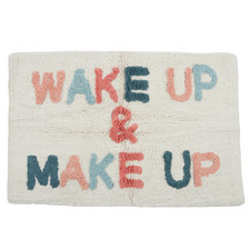 Wake Up & Make Up Cotton Bathroom Mat