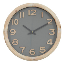 Cedric Fir Wood Wall Clock