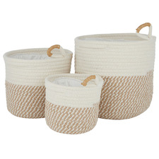 3 Piece Demi Cotton Basket Set