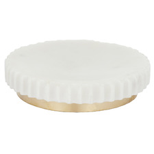 Morgan Marble & Brass Soap Dish