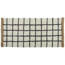 Black & Tan Luca Cotton Bath Mat