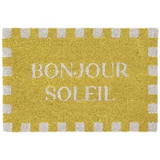 Bonjour Soleil Coir Doormat