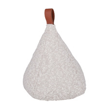 Jett Ivory Boucle Weighted Door Stop