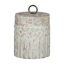 Harper Whitewash Mango Wood Weighted Door Stop