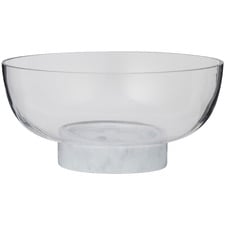 Milo Marble & Glass Footed Serving Bowl