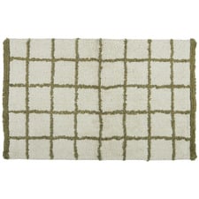 Olive Luca Cotton Bath Mat