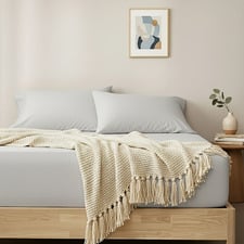 Nilda Egyptian Cotton Sateen Fitted Sheet Set