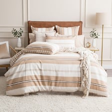 Stephine Reversible Cotton Quilt Cover Set