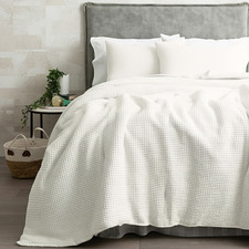Ivory Boronia Stonewashed Cotton Comforter Set