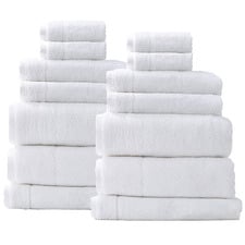 14 Piece Aireys Cotton Bathroom Towel Set
