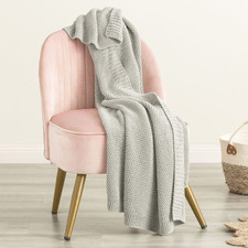 Seed Stitch Cotton Throw