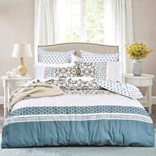 Newman Cotton Sateen Reversible Quilt Cover Set