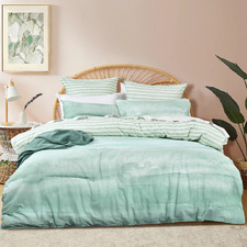 Cortez Cotton Sateen Reversible Quilt Cover Set