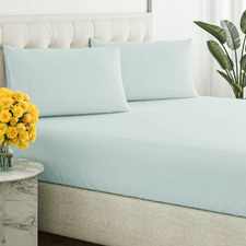 Cherie Cotton Percale Fitted Sheet Set