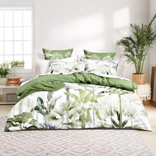 Sheree Cotton Sateen Reversible Quilt Cover Set