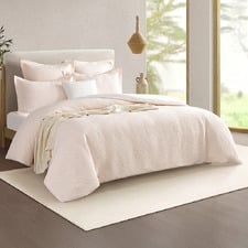 Blush Klarisse Cotton-Blend Quilt Cover Set