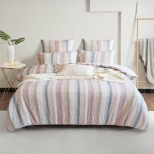 Galvin Cotton Seersucker Quilt Cover Set