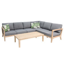 6 Seater Ariana Acacia Wood Outdoor Modular Sofa Set