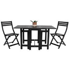 2 Seater Ozul Acacia Wood Outdoor Foldable Bistro Set
