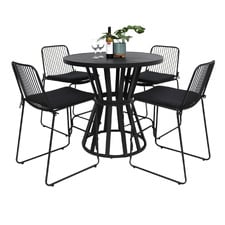 4 Seater Zephirine Outdoor Bar Table & Stool Set