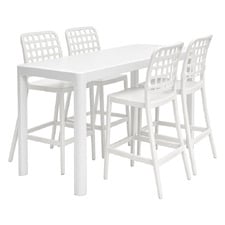 4 Seater Rowan Outdoor Bar Table & Lucien Stool Set
