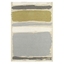Sanderson Abstract Linden & Silver Hand-Tufted Rug
