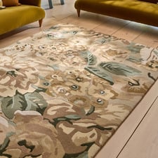 Birch Rose & Peony Hand-Tufted Pure New Wool Rug