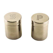 2 Piece Nova Star Stainless Steel Salt & Pepper Shaker Set