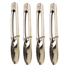 Nova Star 18cm Stainless Steel Tongs (Set of 4)