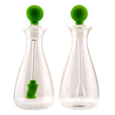 2 Piece Nova Star Glass Oil & Vinegar Bottle Set