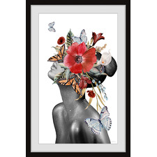 Butterfly Bloom Sight Framed Printed Wall Art