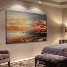 Night Flight Art Print on Canvas