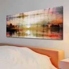 Painted Sunset Canvas Wall Art