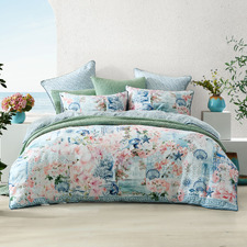 Delia Cotton Sateen Quilt Cover Set