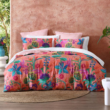 Hot House Cotton Sateen Quilt Cover Set