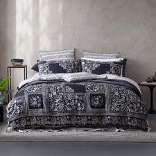 Ebony Cotton Sateen Quilt Cover Set