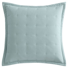 Ascot Waffle Cotton-Blend European Standard Pillow Sham