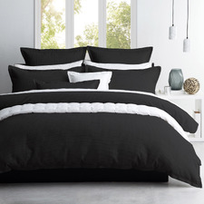 Granite Ascot Cotton-Blend Quilt Cover Set