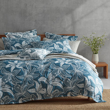 Aegean Grace Yarn-Dyed Jacquard Quilt Cover Set