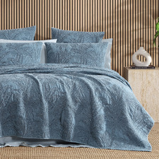 Tropica Stonewashed Cotton Queen/King Coverlet Set