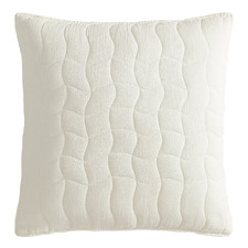 Cascade Quilted Cotton Gauze European Pillow Sham