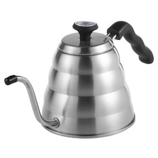 Sherwood Home Brew 1.2L Stainless Steel Coffee Kettle with Thermometer