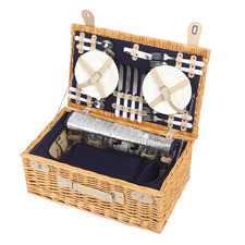 4 Person Ascot Wicker Picnic Basket