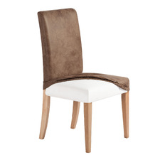 Stretch Faux Suede Dining Chair Covers (Set of 6)