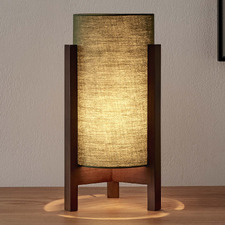 Aliyah Rubberwood Table Lamp