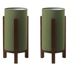 Aliyah Rubberwood Table Lamps (Set of 2)