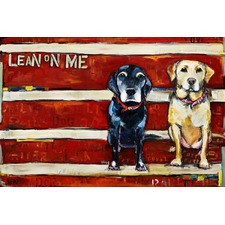 Lean On Me Art Print on Canvas