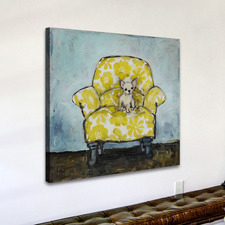 Dog Allowed In Art Print on Canvas
